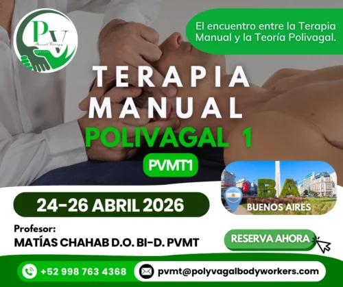Cartel curso Terapia Manual Polivagal PVMT1 CABA