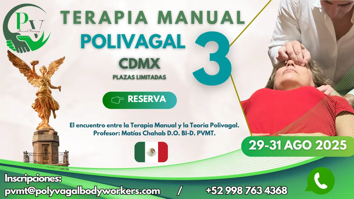 Cartel curso Terapia Manual Polivagal PVMT3 CDMX