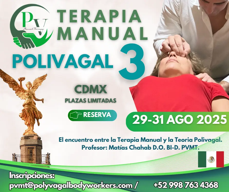 Cartel curso Terapia Manual Polivagal PVMT3 CDMX