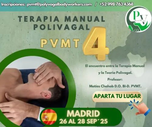 Cartel curso Terapia Manual Polivagal PVMT4 Madrid