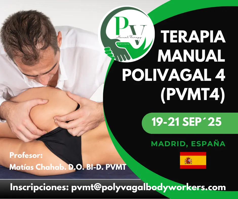 Cartel curso Terapia Manual Polivagal PVMT4 Madrid