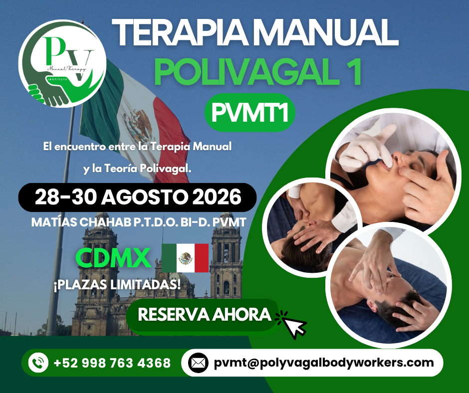 Cartel curso Terapia Manual Polivagal PVMT1 CDMX