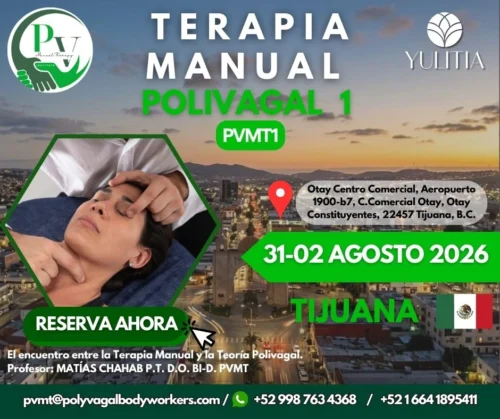 Cartel curso Terapia Manual Polivagal PVMT1 Tijuana