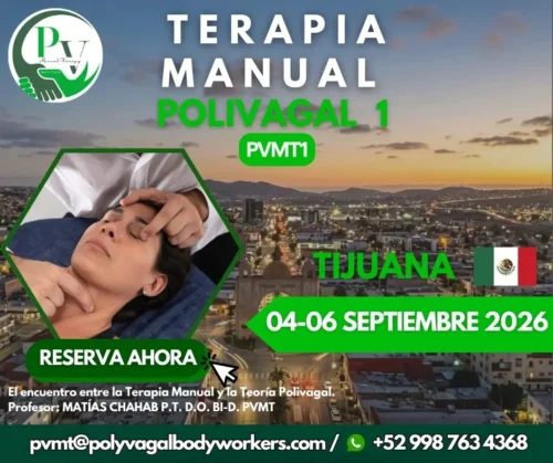 Cartel curso Terapia Manual Polivagal PVMT1 Tijuana
