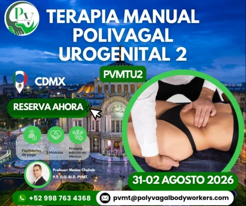 Cartel curso Terapia Manual Polivagal Urogenital PVMTU2 CDMX