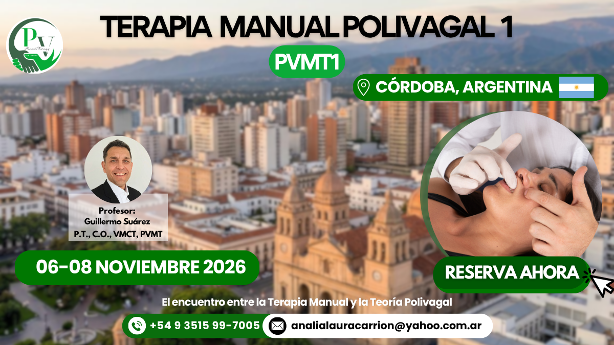 Cartel curso Terapia Manual Polivagal PVMT1