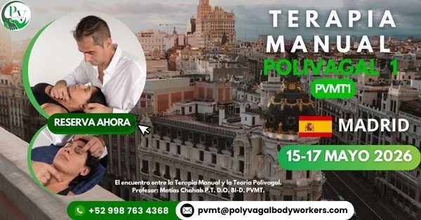 Cartel curso Terapia Manual Polivagal PVMT1 Madrid