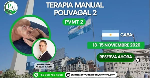 Cartel curso Terapia Manual Polivagal PVMT2 CABA