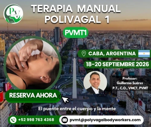 Cartel curso Terapia Manual Polivagal PVMT1 CABA